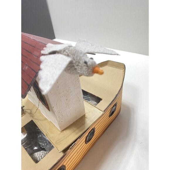 Noah’s Ark Tin boat Ark with Animals and ladder Decoration Brand New - Picture 14 of 15